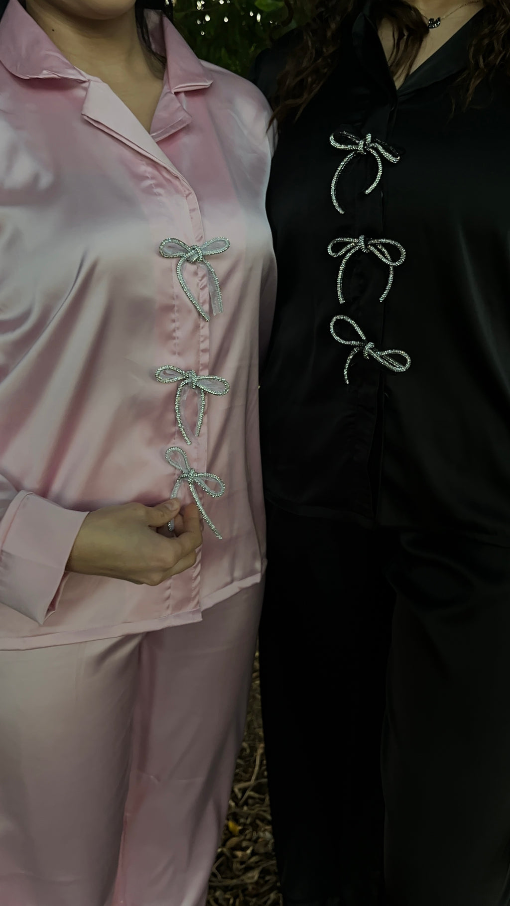 Pink glamy bows  jammies