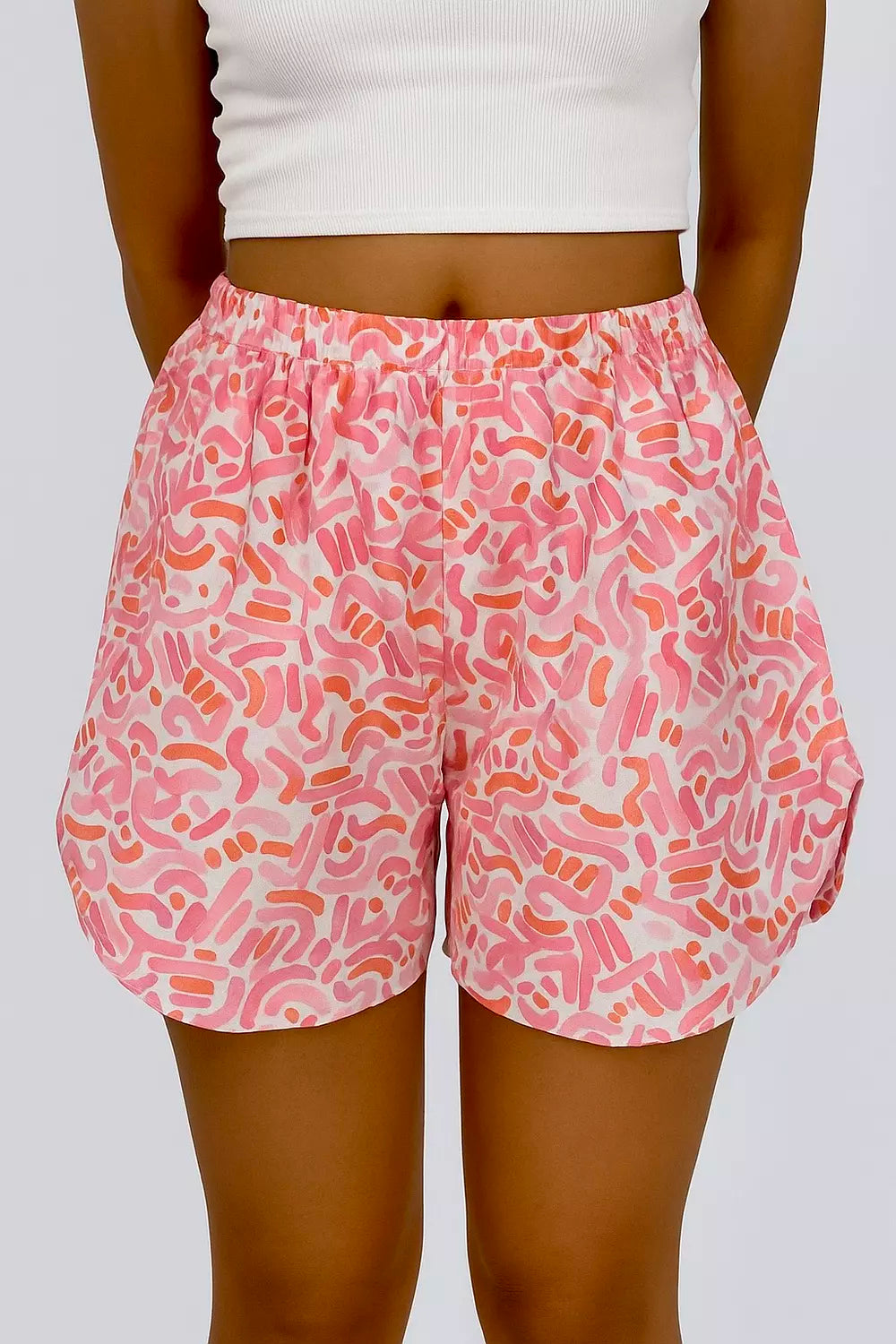 pink shorts